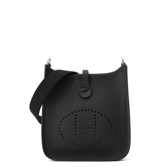 HERMES Evelyne Long Size TPM Taurillon Clemence Black - Picture 1 of 6